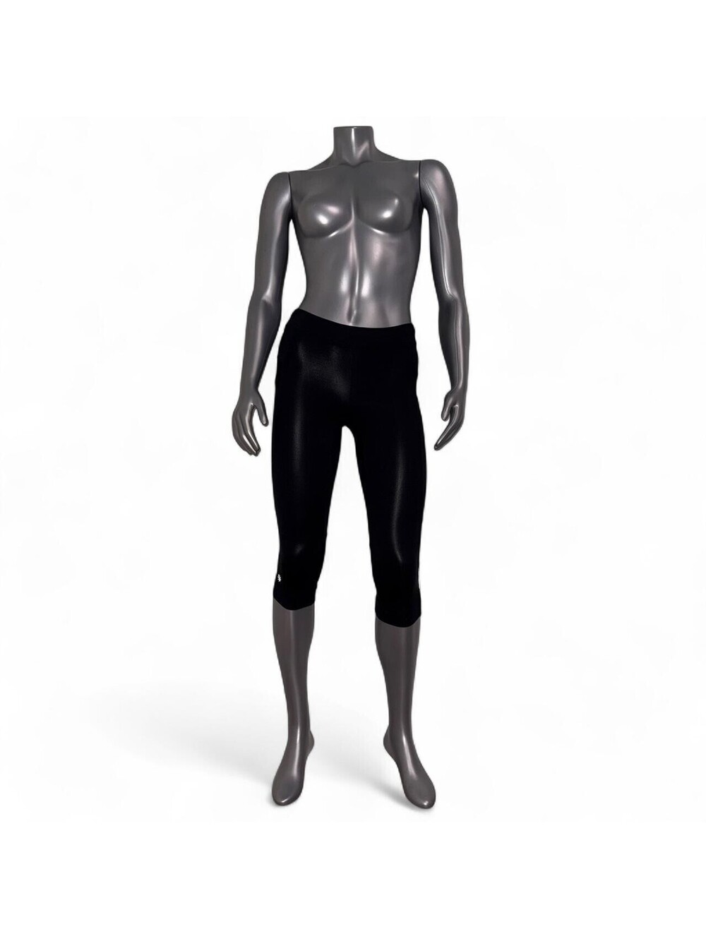 Athleta Women's Black Capri Leggings XS Reflective Zip Pockets